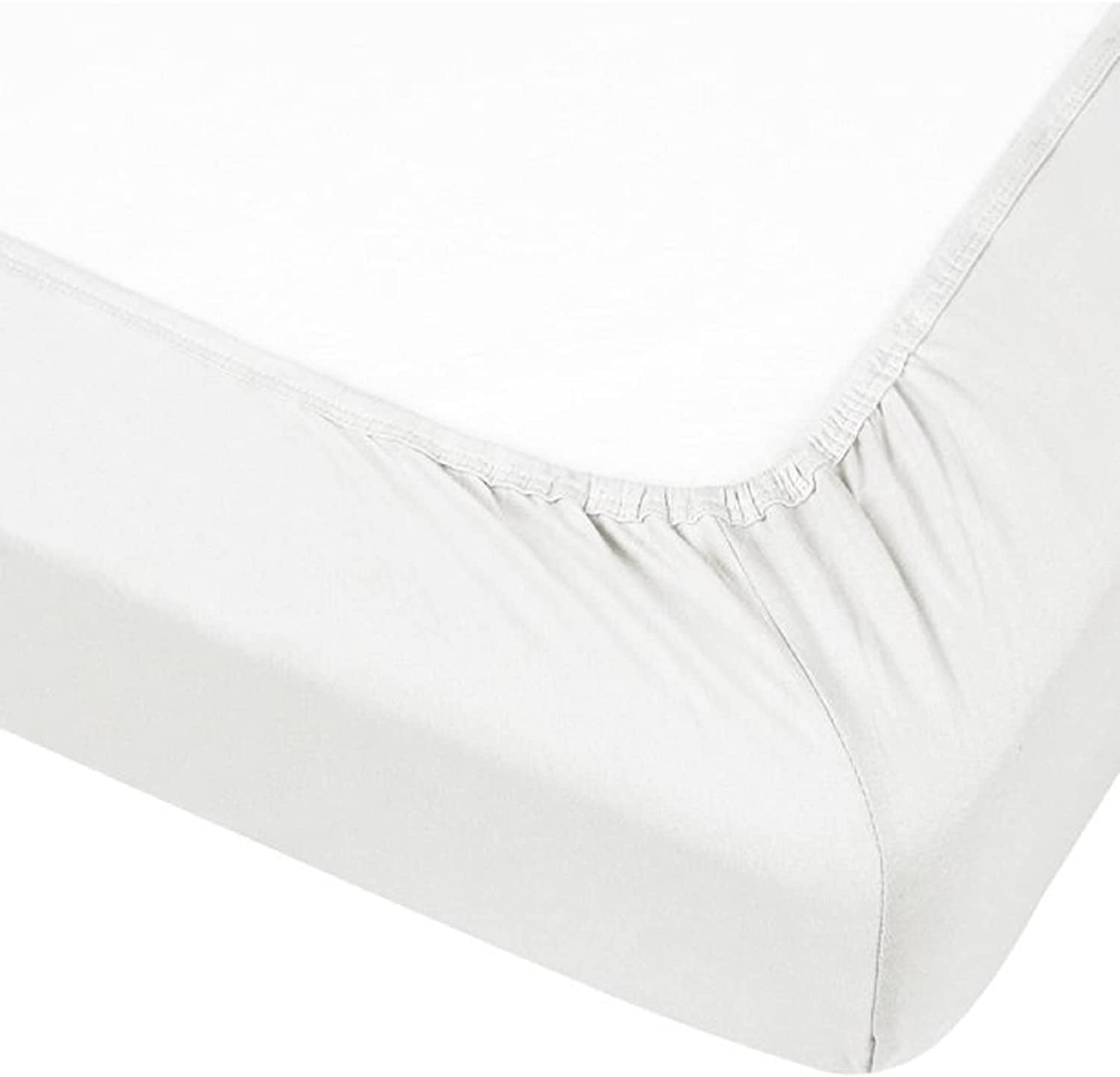 - 2 X Cot Bed Fitted Sheets 100% Cotton Very Soft (70 X 140 Cm)