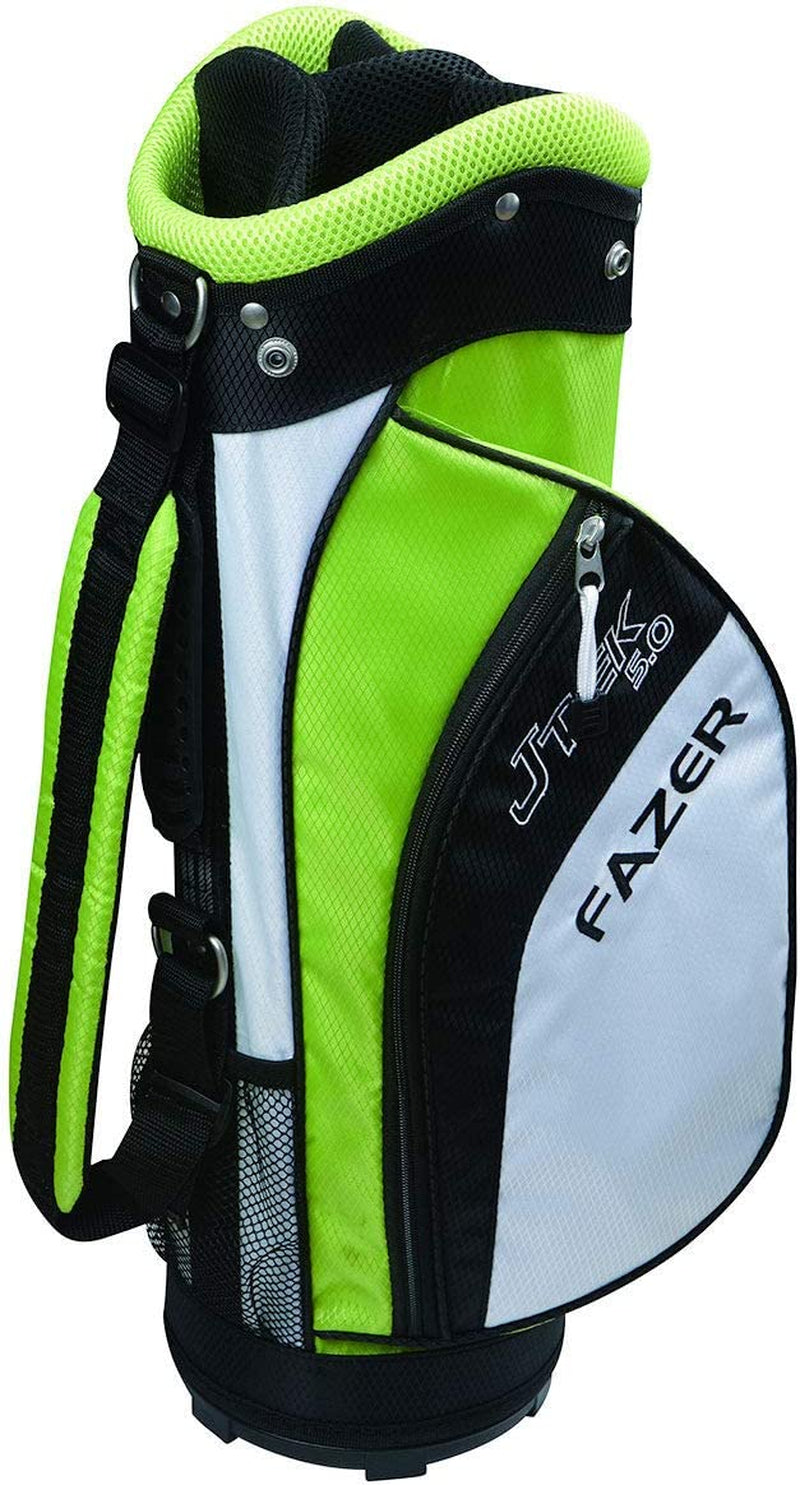 J TEK 5.0 Age 3-5 Junior Package Set, Unisex, Right Hand, Golf Stand Bag, Green