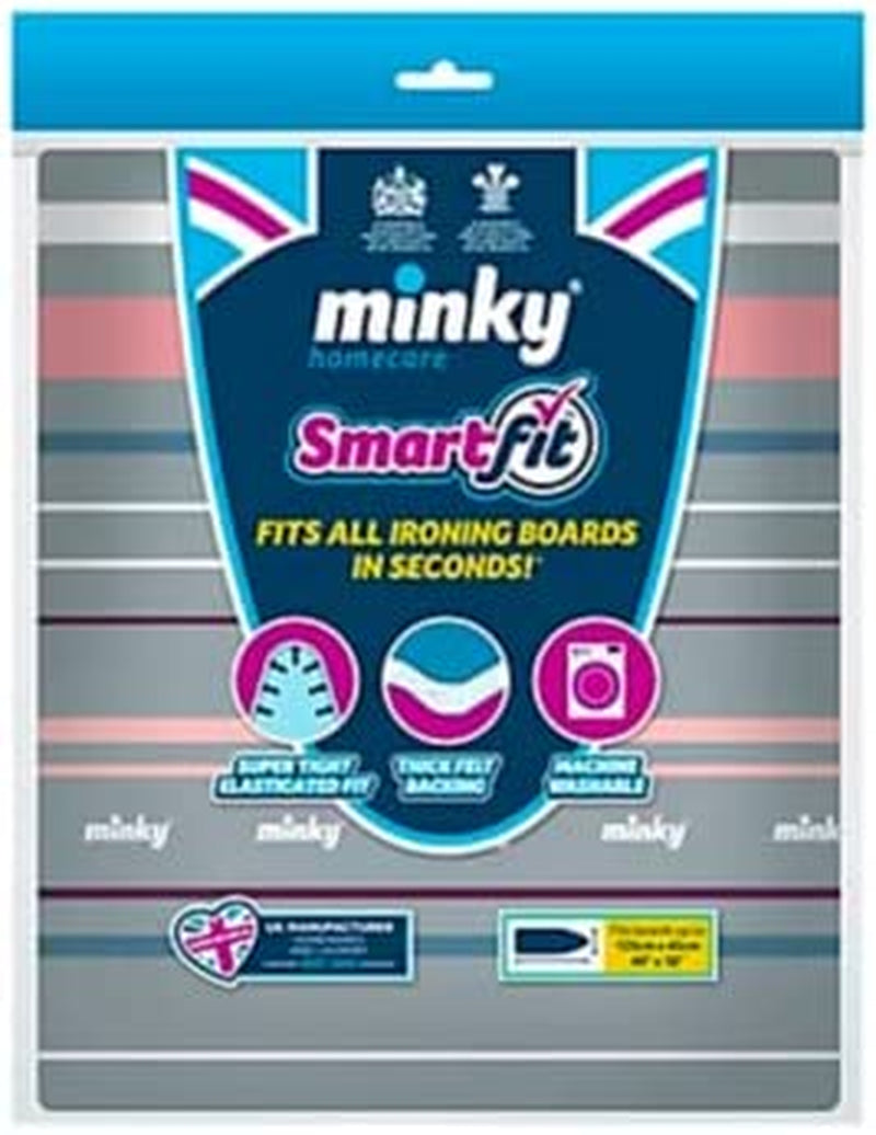 Smartfit Ironing Board Cover, Assorted Designs and Colors, Fits Boards up to 125 X 45 Cm