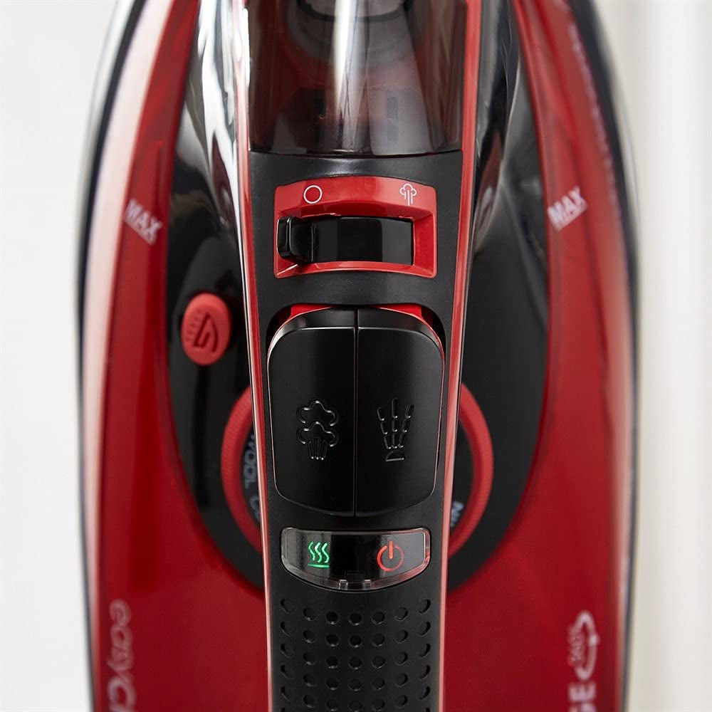 303250 Cordless Steam Iron Easycharge 360 Cord-Free, 2400 W, Red/Black