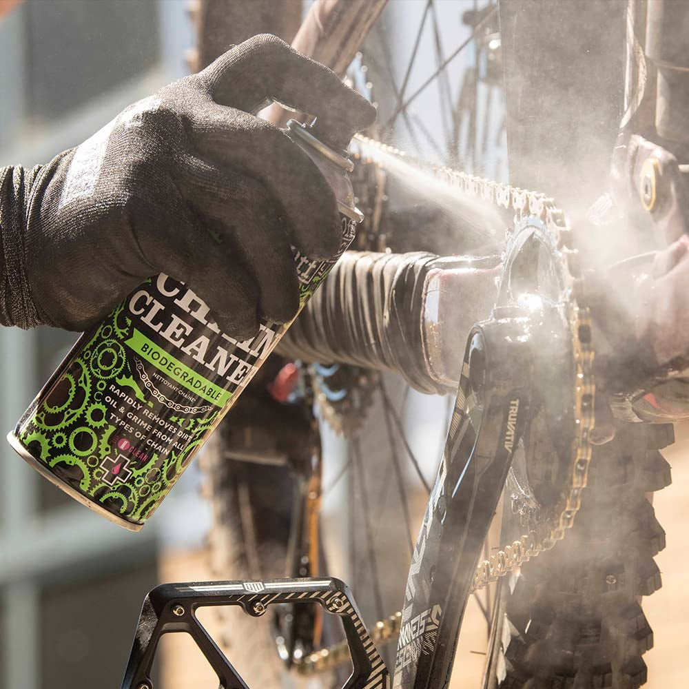 Muc-Off MUC950 Chain Cleaner, 400 Millilitres - Water-Soluble, Biodegradable Bike Chain Cleaner Spray - Suitable for All Bicycle Chains