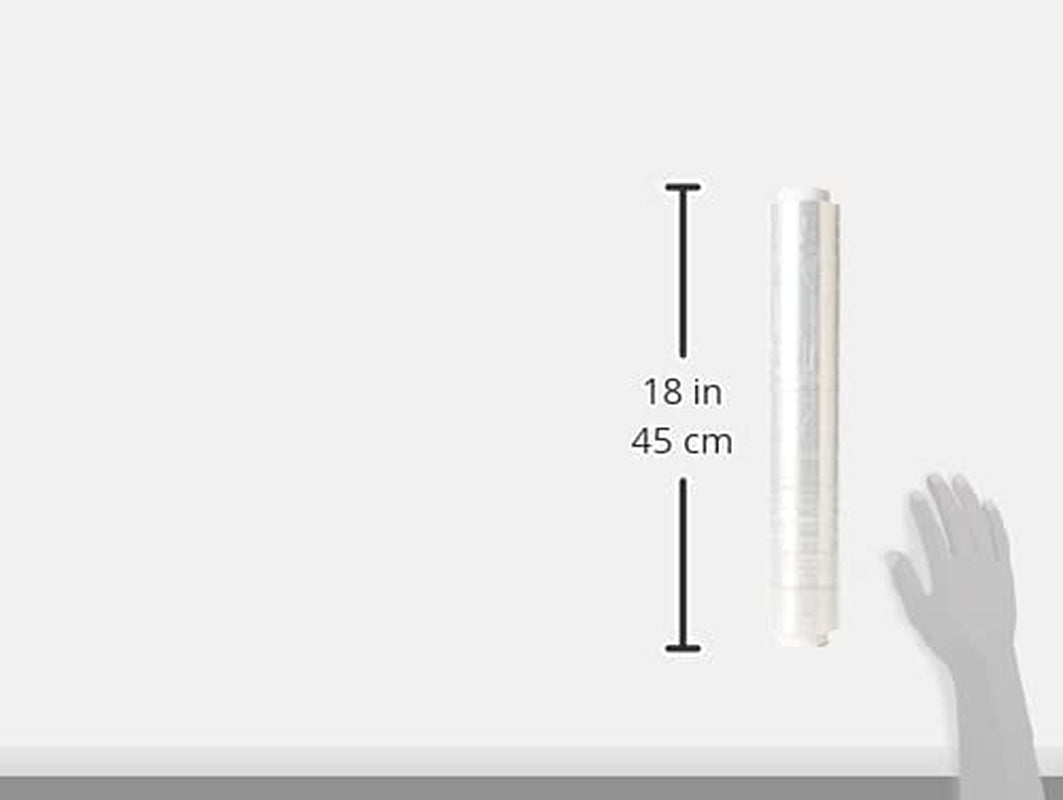 400Mm Pallet Stretch Shrink Wrap - Clear | Long Roll of Heavy Duty Packaging Cling Film | Shrink Plastic for Moving House