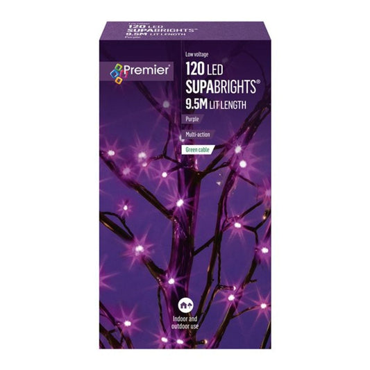 120 LED Purple Supabright Lights