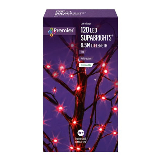 120 LED Red Supabright Lights