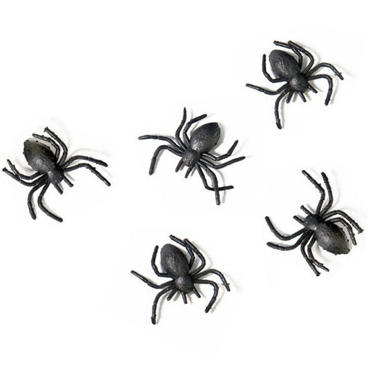 Mini Plastic Spiders - 3cm (10pk)