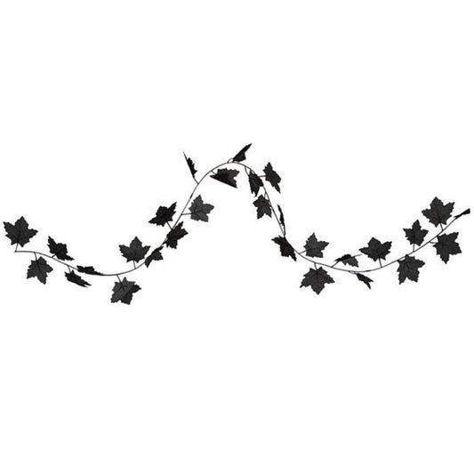 Black Leaf Garland - 1.5m