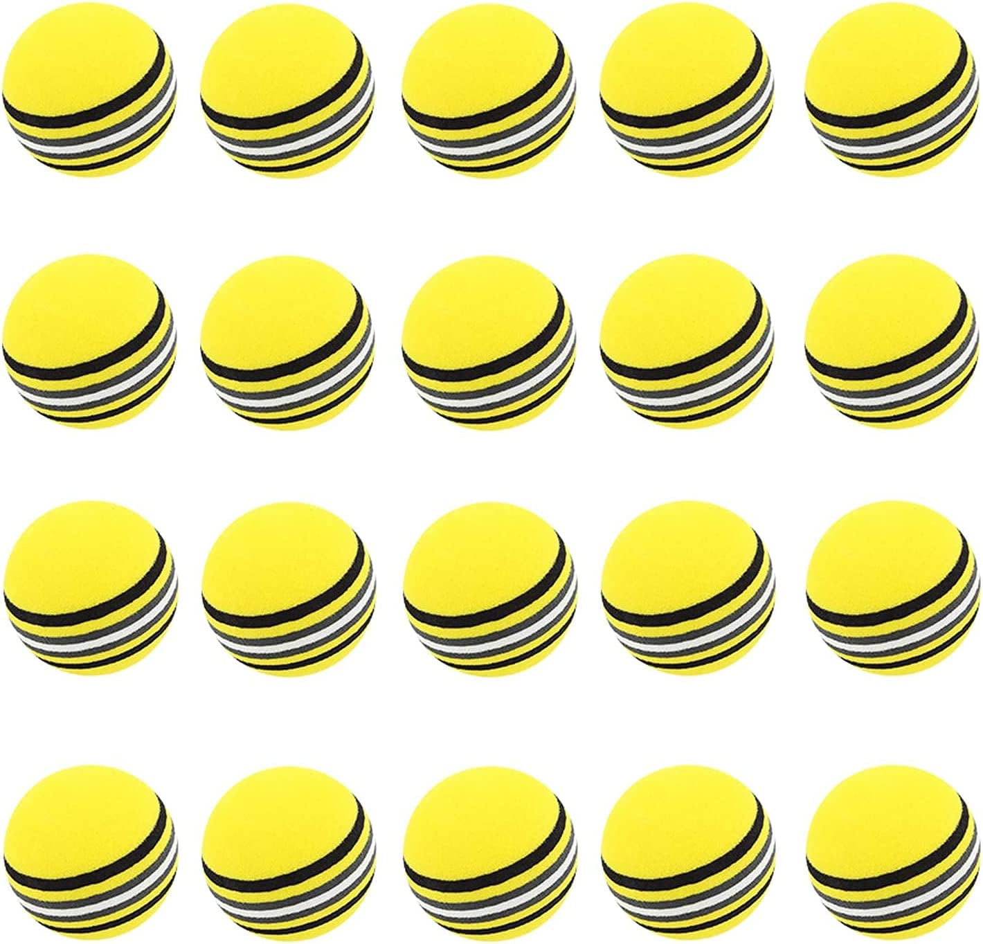 20Pcs Practice Golf Balls Soft Foam Golf Ball Sponge Golf Training Ball