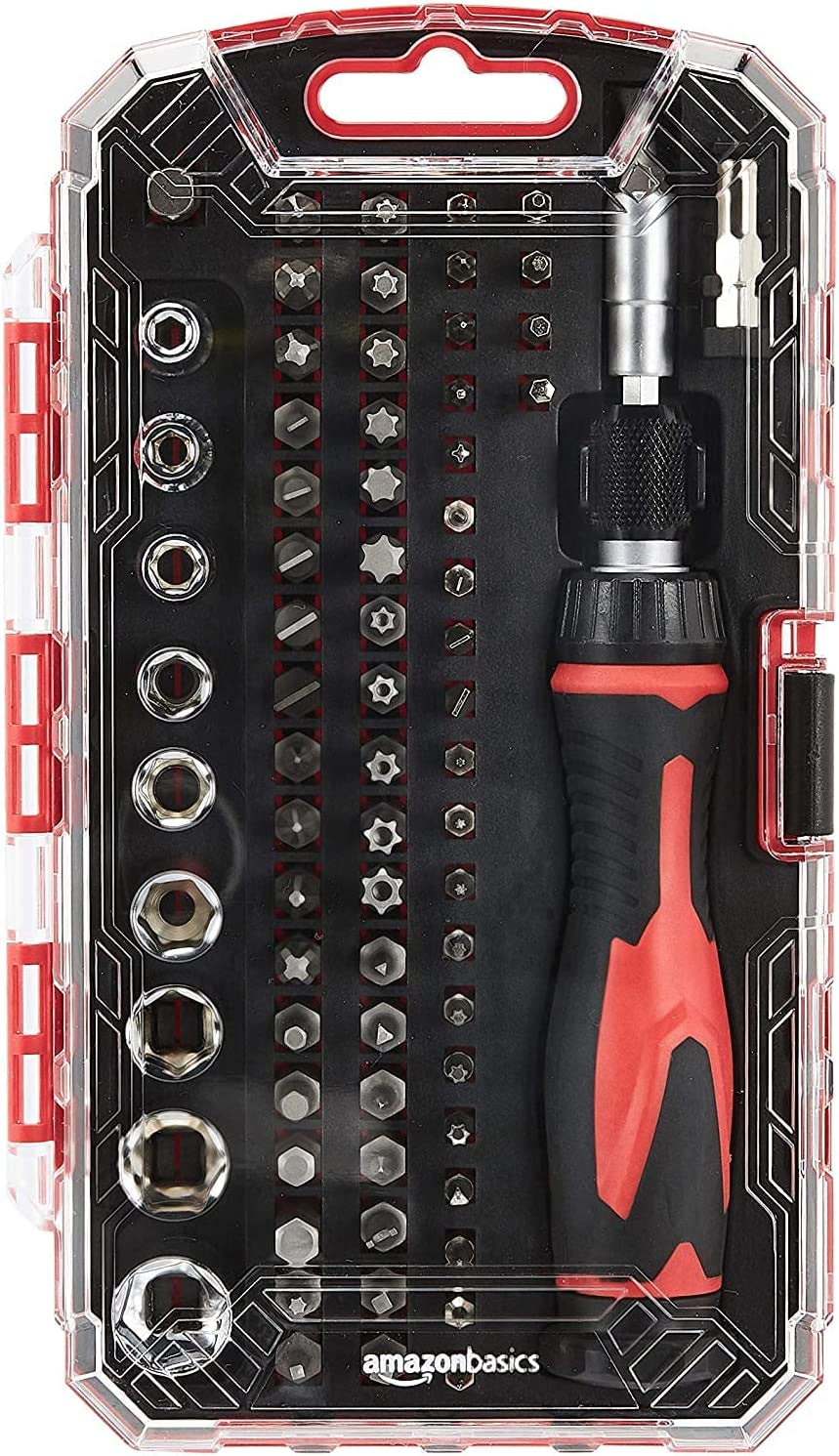 73-Piece Magnetic Ratchet Wrench and Screwdriver Set