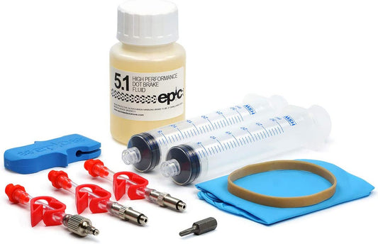 Epic SRAM Bleed Kit & DOT Fluid - Bleeding Edge Tool Included - Code, G2, Guide, Level, Etap HRD. Compatible with All SRAM Brake Models. 100Ml High Performance DOT 5.1 Brake Fluid Included