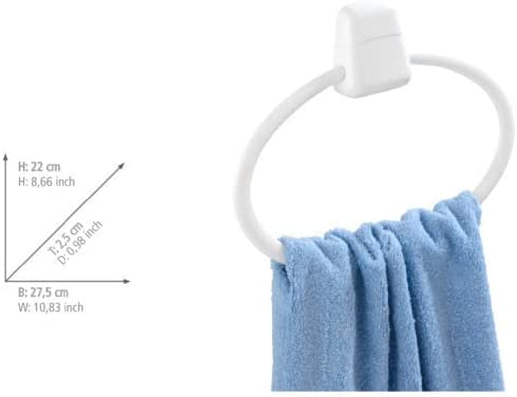 17945100 Pure Plastic Towel Ring, 27.5 X 2.5 X 22 Cm, White