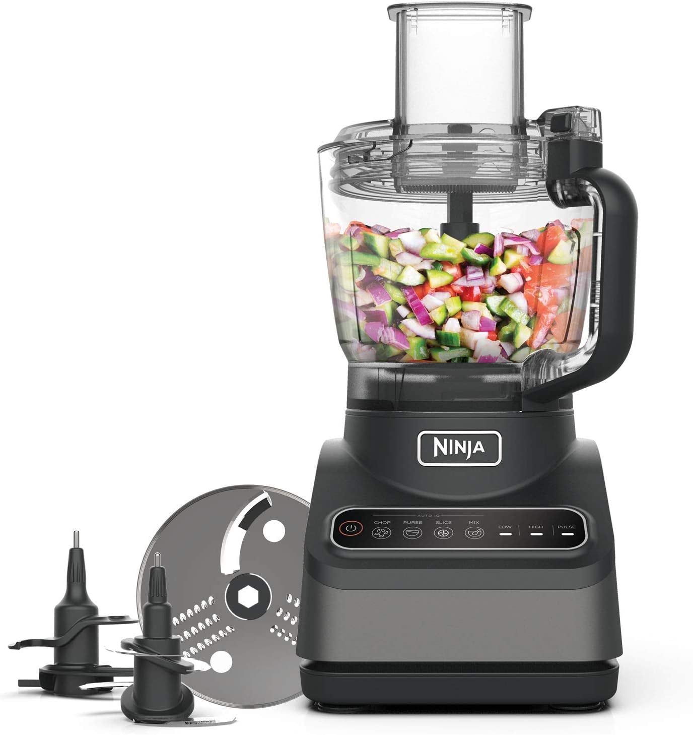 Food Processor with Auto-Iq [BN650UK] 850W, 2.1L Bowl, Silver