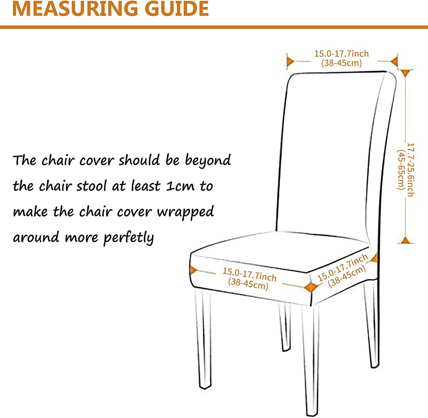 Dining Room Chair Covers Slipcovers Set of 4 or 6, Stretch Removable Washable Dining Chair Protector Decoration Cover Seat Slipcover for Hotel,Ceremony,Banquet,Kitchen,Restaurant,Home