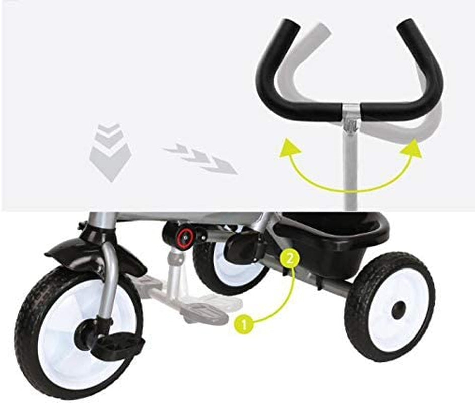 Kids Easy Steer Pedal Tricycle Buggy Stroller with Oxford Cloth ( XG18859) (Biege)