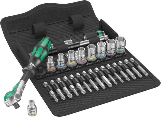 05004016001 Imperial 1/4-Inch Drive Zyklop 8100 SA6 Metal-Speed Multi-Function Ratchet and Socket Set (28 Pieces)