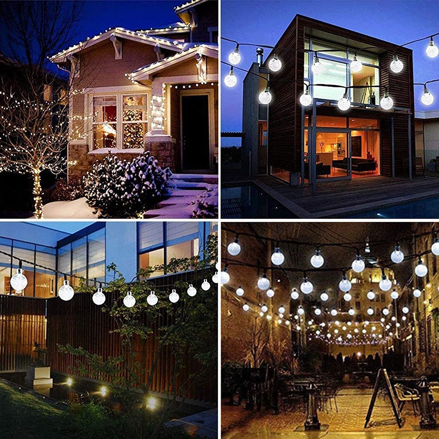 Solar Lights Outdoor Garden, 5M 30LED Solar Fairy Lights with 8 Modes Solar String Lights Waterproof for Outdoor/Indoor, Home, ,Wedding, Party, Festival, Christmas Decorations(Cool White)