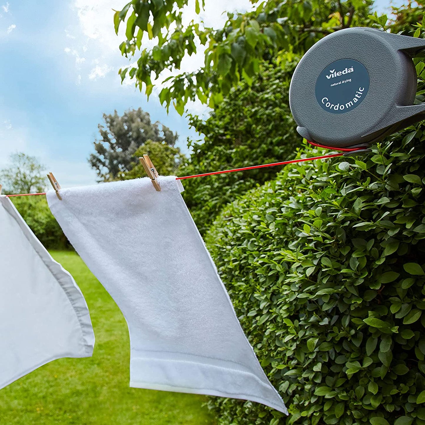 Cordomatic Retractable Washing Line with 15M Outdoor Clothes Line