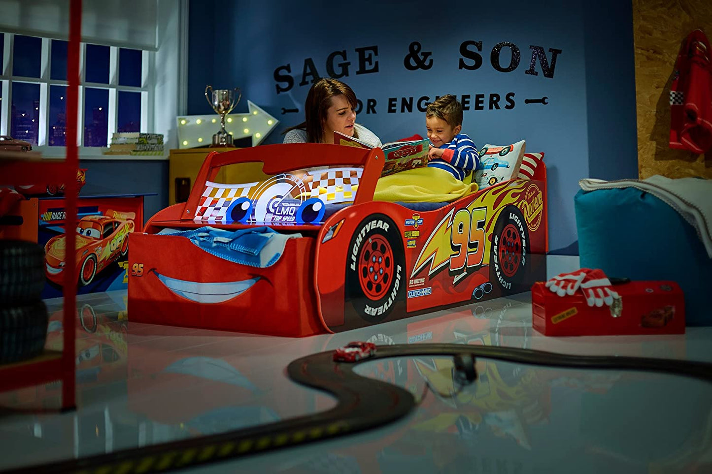 Cars 3 Lightning Mcqueen Toddler Bed by Hellohome