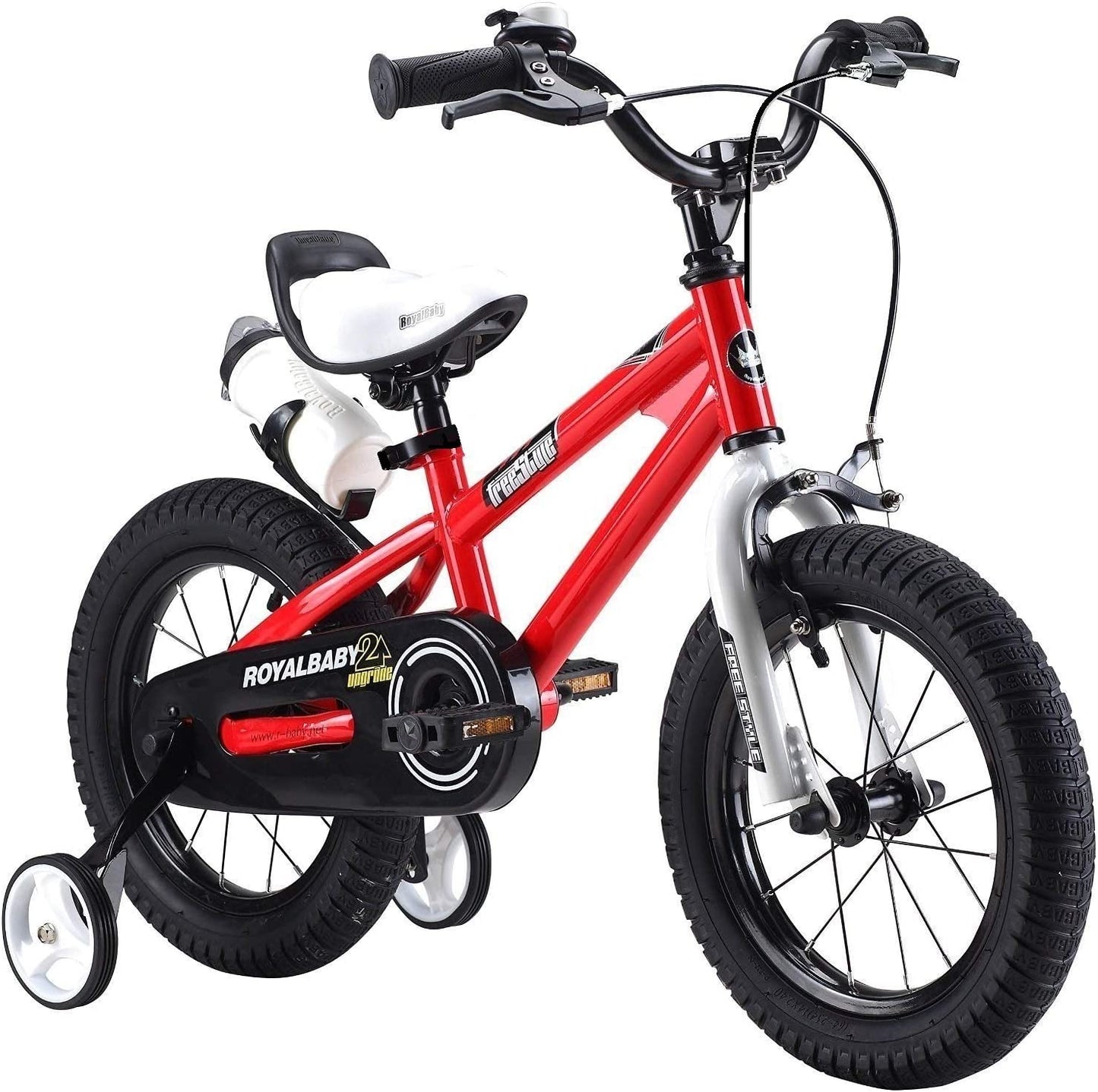 Freestyle Boy’S Girl’S Kids Children Child Bike Bicycle 6 Colours, 12”, 14”, 16”, 18” with Stabilisers, Water Bottle and Holder.