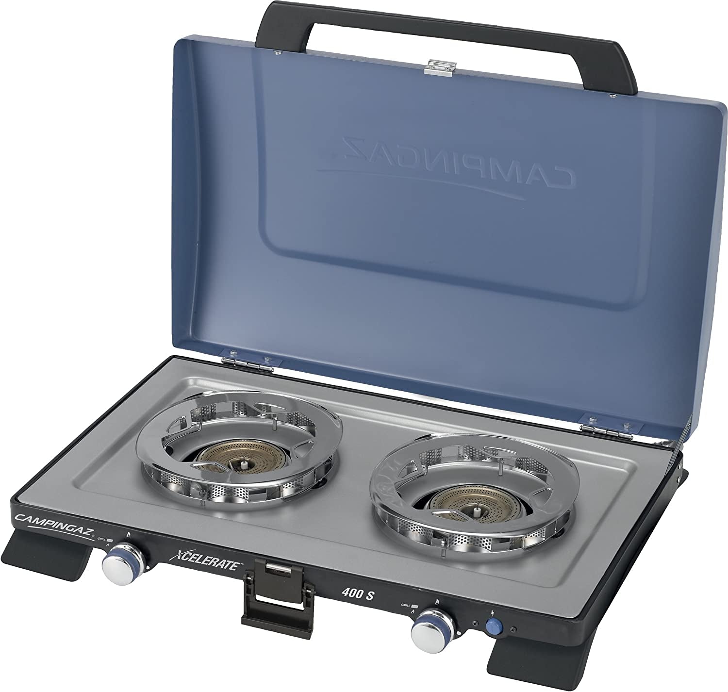 , Portable Two Burner Gas Cooker with Windshield, 4400 Watt