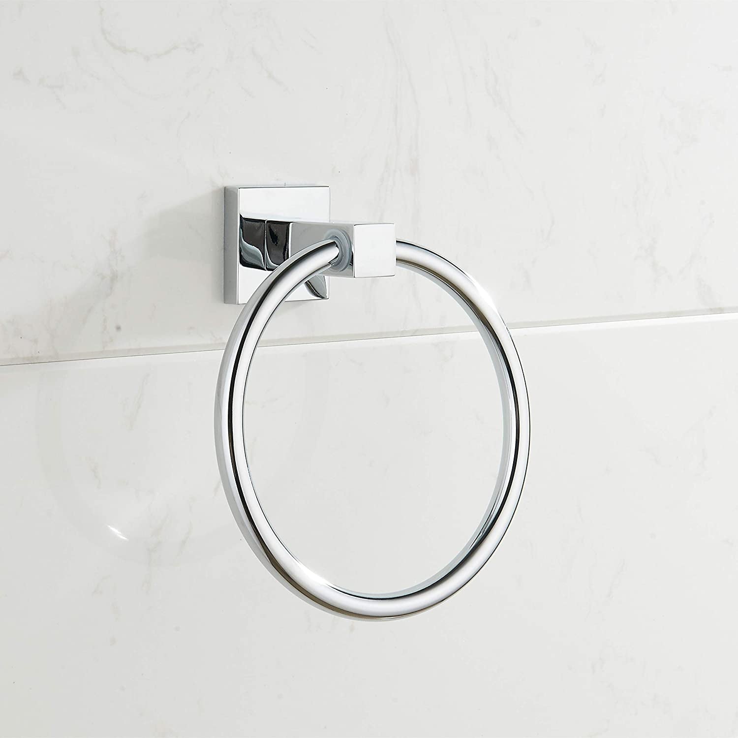 BGL Towel Ring Minimalist Wall-Mounted with Chrome Plated for Bathroom