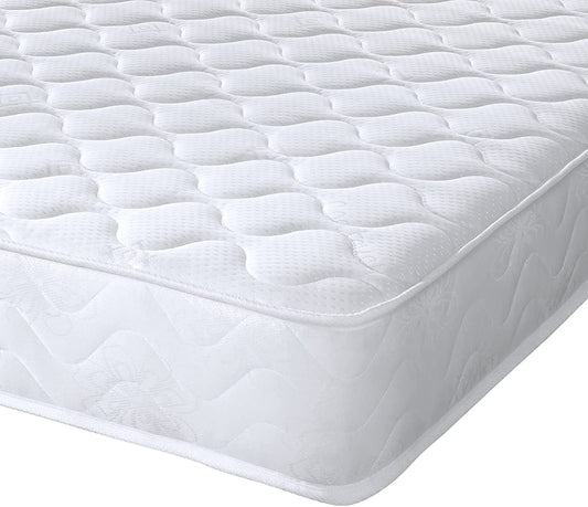 Extreme Comfort Cooltouch Essentials White 18Cms Deep Spring Value Mattress, 3Ft Single (3Ft X 6Ft3, 90Cm X 190Cm)