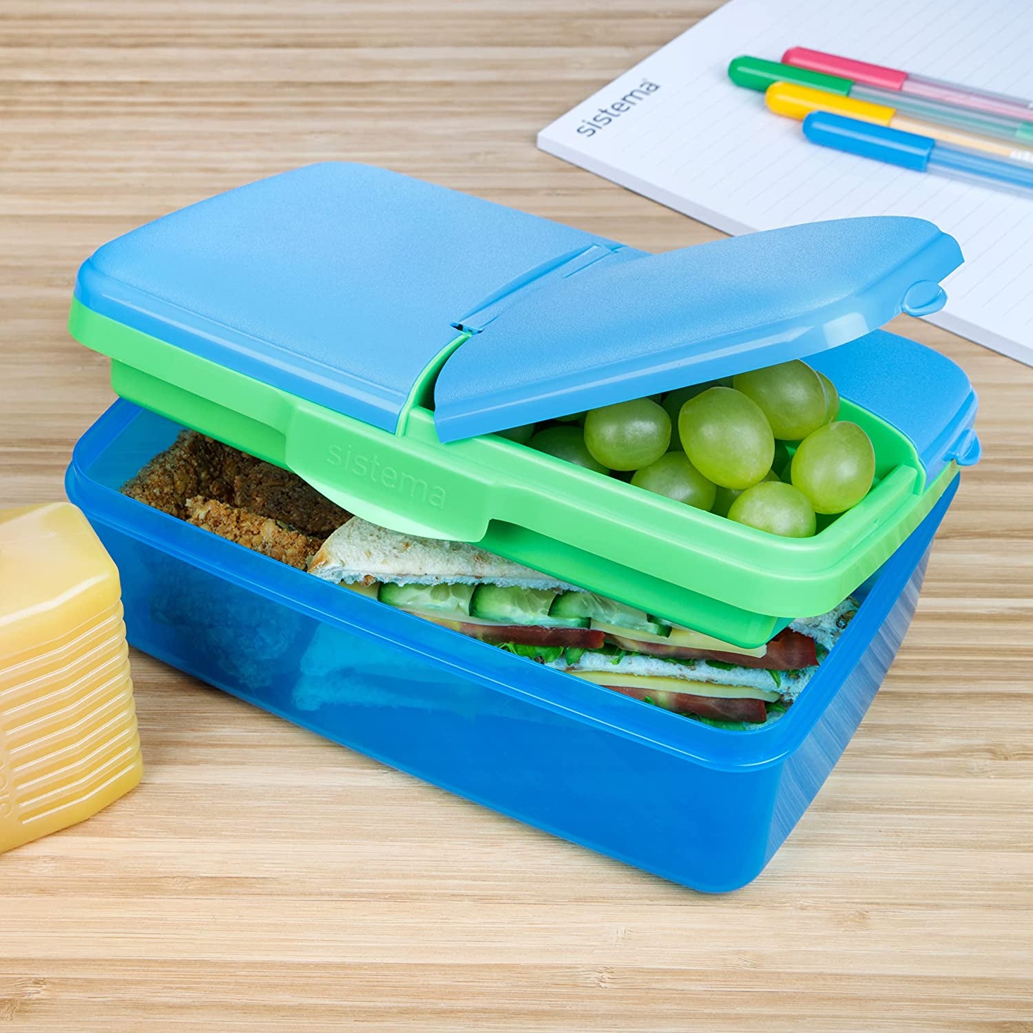 Sistema Quaddie 1.5L 4 Compartment Lunchbox - Assorted*