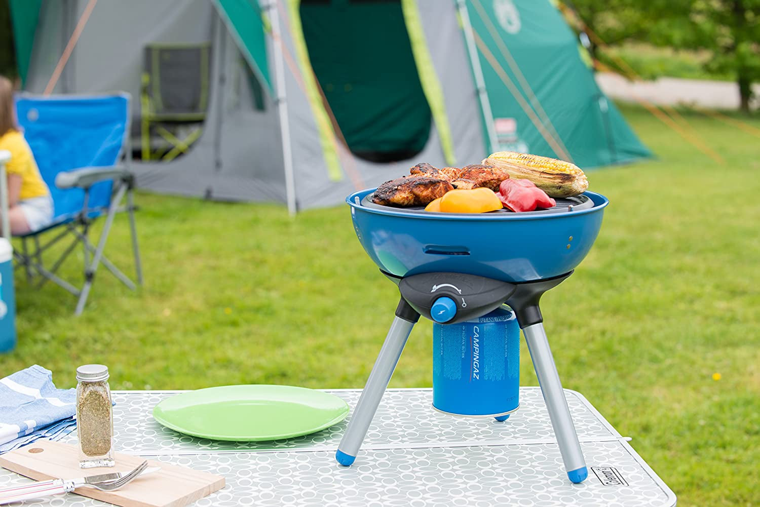 Party Grill Gas Stove Small Gas Grill and Camping Cooker in One Camping Stove for Camping or Festivals Versatile Cooking Options Space Saving to