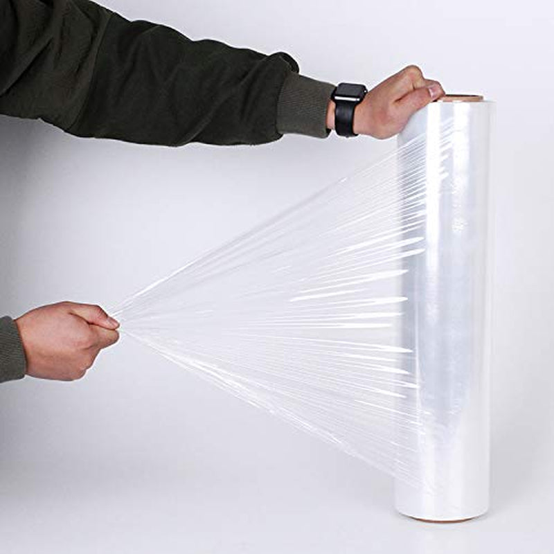 2 X Clear Heavy Duty Strong Rolls Pallet Shrink Wrap Packaging Cling Film (400Mm X 250M)