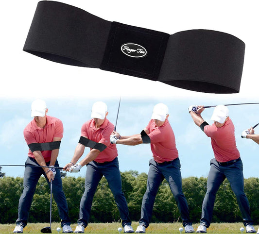 Golf Swing Trainer Aid Grip Secret Arm Band Trainer Value 1/2 Pack, Golf Training Aids Professional Motion Posture Correction Belt for Men Women Kids…