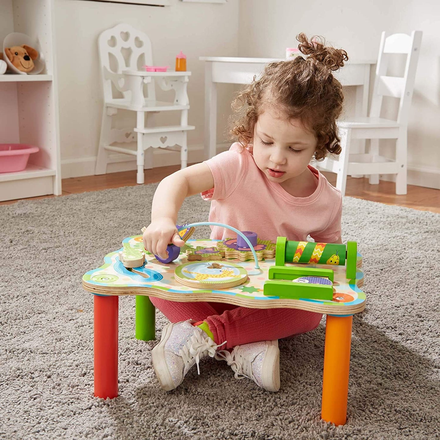 Jungle Activity Table Baby Play Wooden Toy 3+ Gift for Boy or Girl