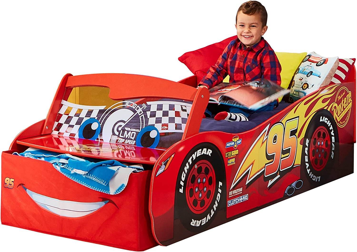 Cars 3 Lightning Mcqueen Toddler Bed by Hellohome