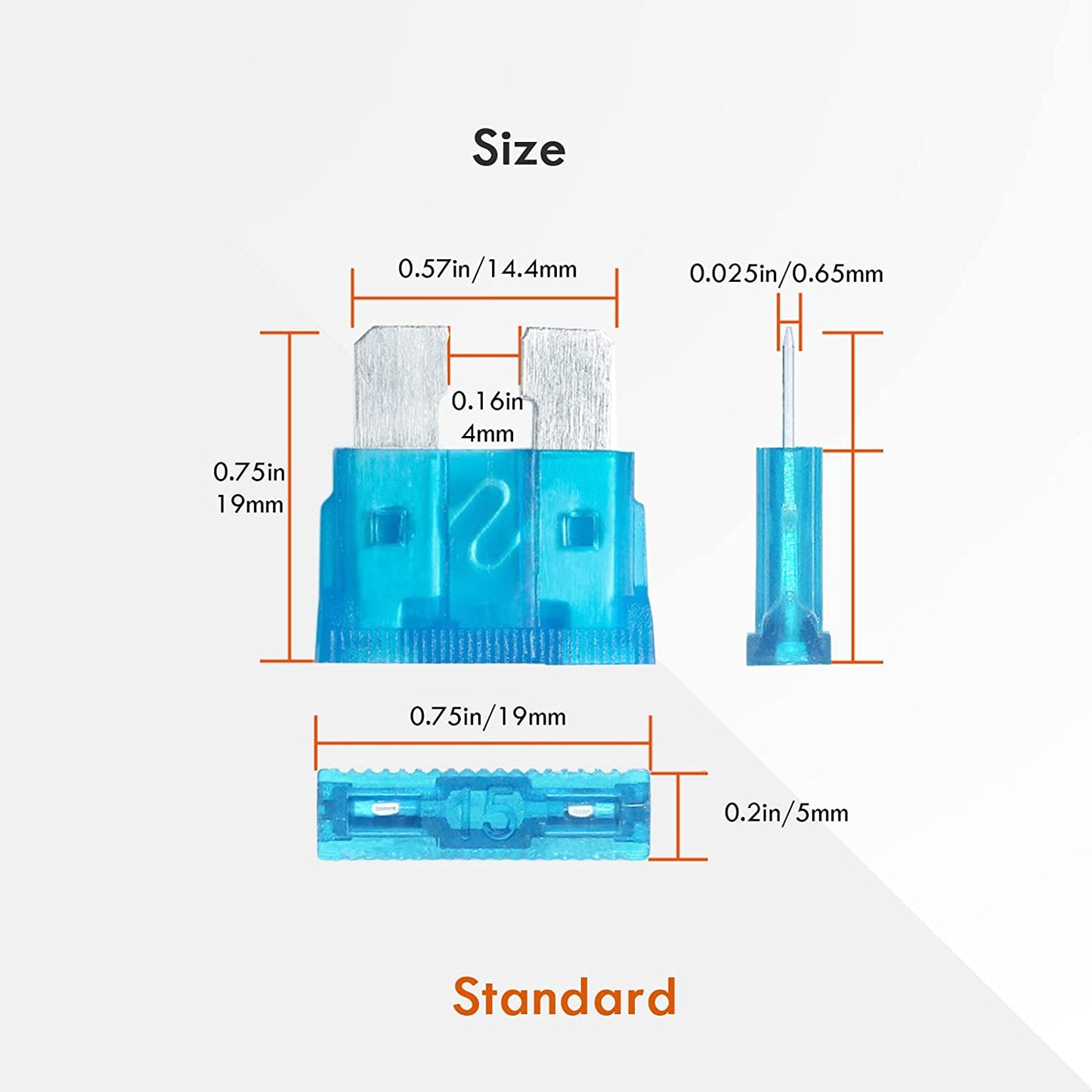 Car Fuses Assorted, 80Pcs Standard Blade Car Fuse 2A 3A 5A 7.5A 10A 15A 20A 25A 30A 40A with Storage Case and Fuse Extrator for Automotive ATM/ATC/ATO