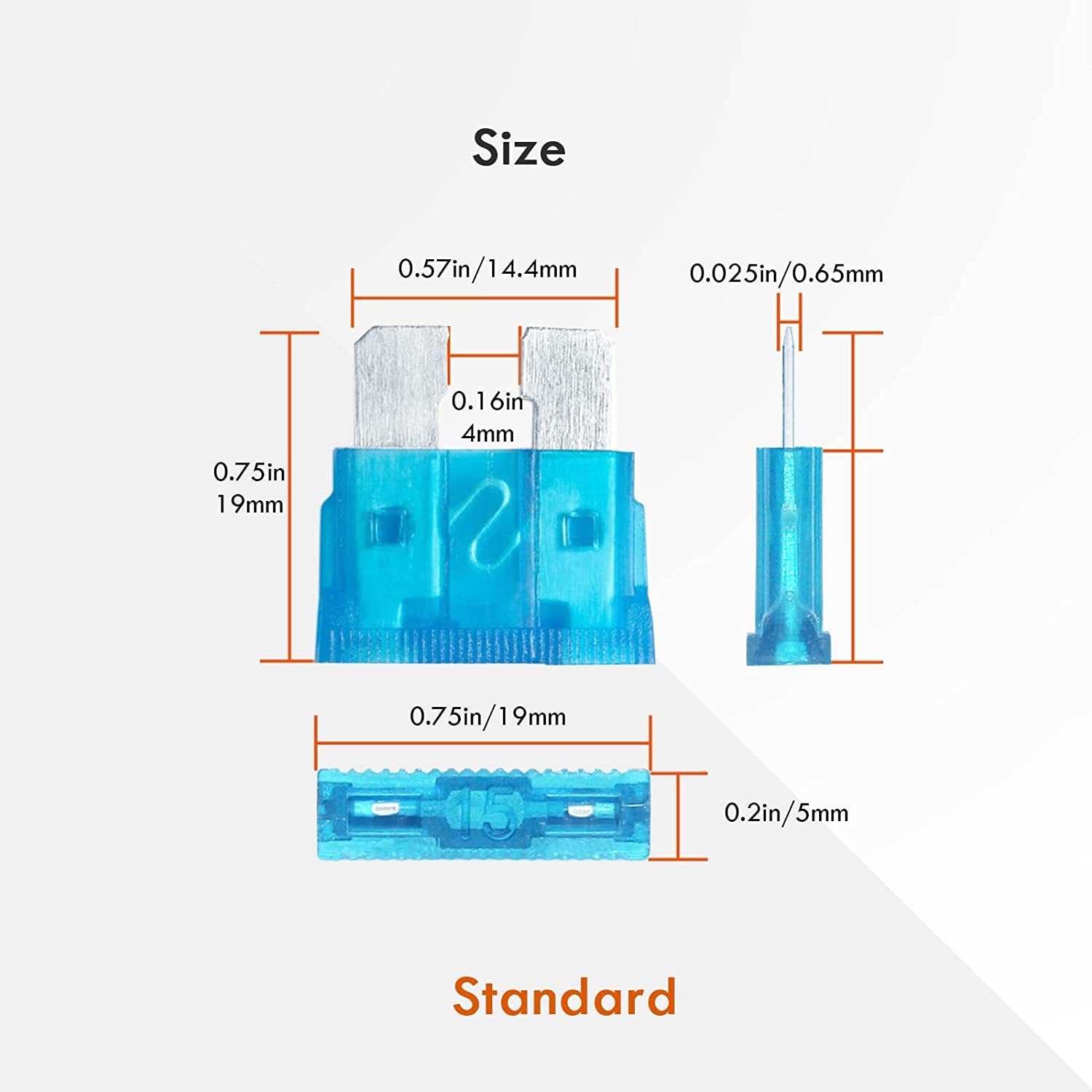 Car Fuses Assorted, 80Pcs Standard Blade Car Fuse 2A 3A 5A 7.5A 10A 15A 20A 25A 30A 40A with Storage Case and Fuse Extrator for Automotive ATM/ATC/ATO