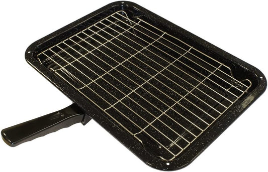 Durable Universal Oven Cooker Grill Pan Rack & Detachable Handle 380 X 280Mm