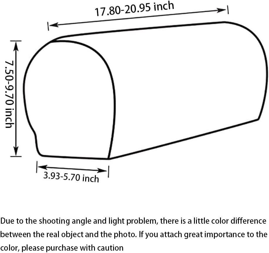 2Pcs Armrest Covers Spandex Stretch Fabric Waterproof Arm Caps Anti-Slip Furniture Protector Slipcovers for Armchairs Sofa Couches Recliner (Light Grey)