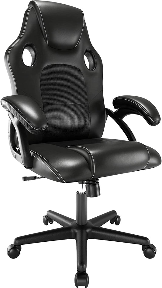 .Gaming Chair Office Chair Swivel Chair Computer Chair Work Chair Desk Chair Ergonomic Chair Racing Chair Leather Chair PC Gaming Chair (Black)