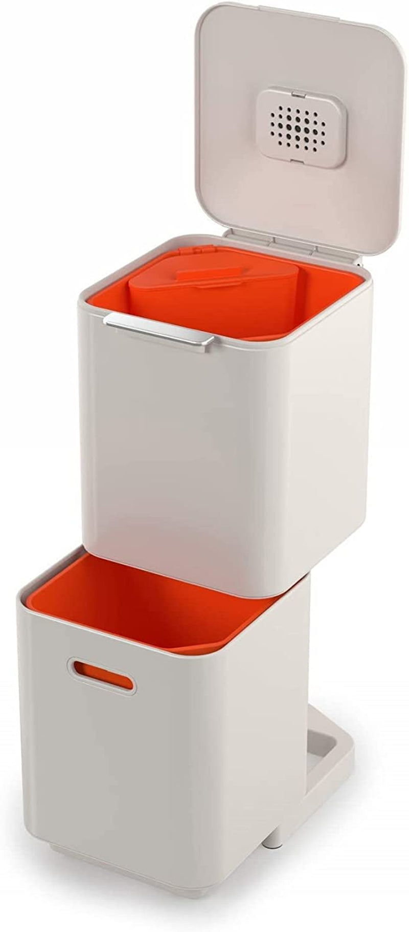 30064 Totem Compact 40 Litre Waste Separation and Recycling Bin, Stone