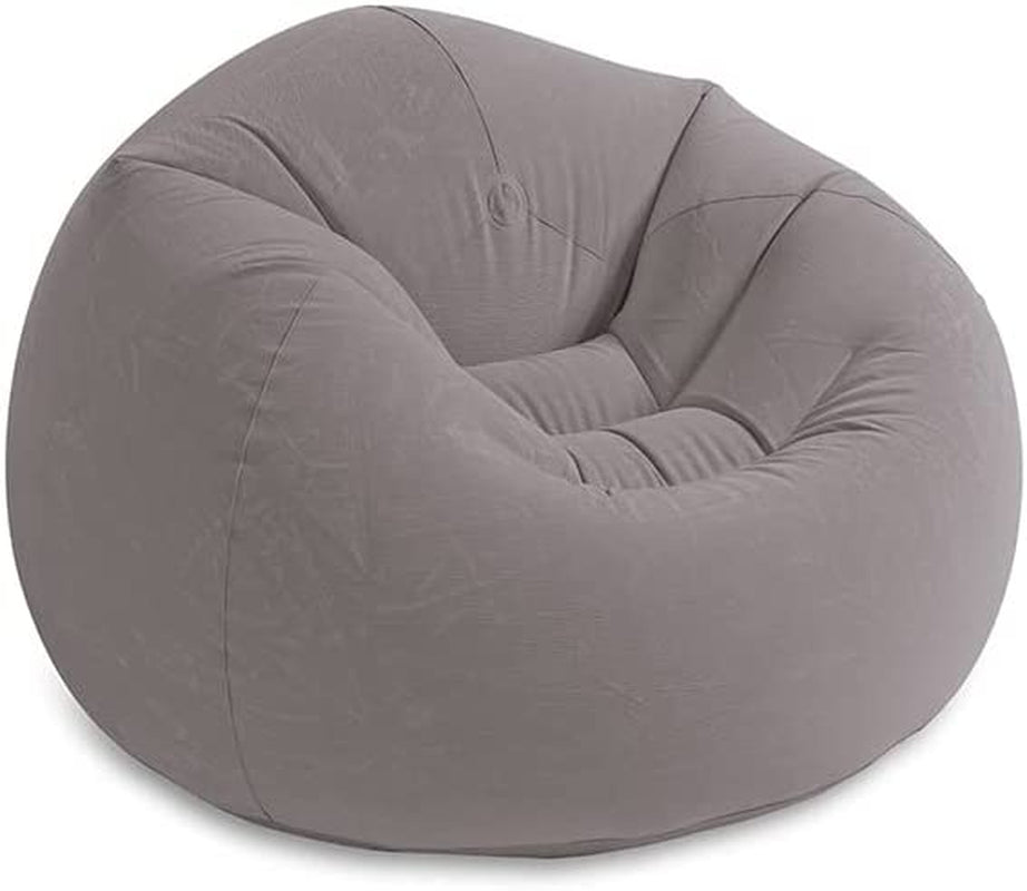 Beanless Bag Chair Inflating Furniture - Bean Bag - 1.14 M X 1.14 M X 71 Cm, Grey