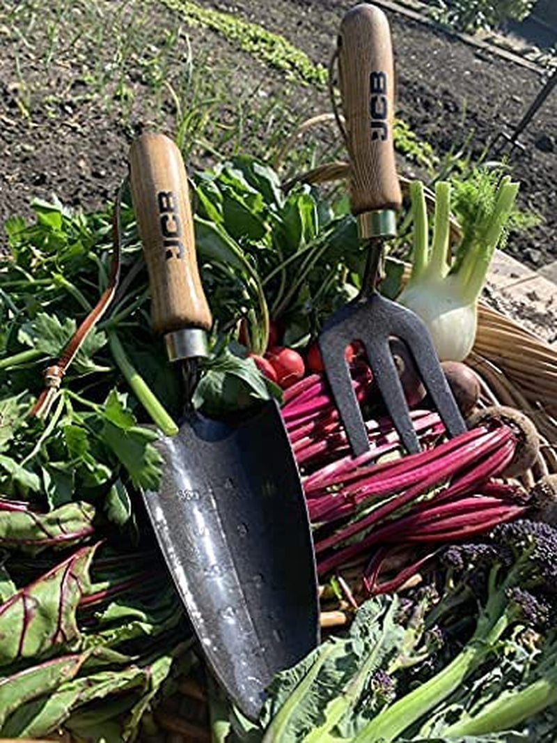 - Solid Forged Garden Hand Fork and Trowel Tool Set - Heavy Duty Gardening Tools - Home Improvement, Digging, Potting Out, Border, Weeding, Allotment, Greenhouse, Window Box