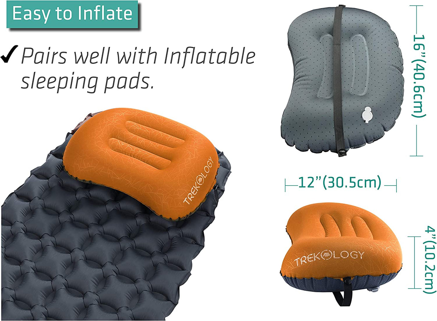 Camping Pillows for Adults Kids, Inflatable Pillow for Camping, Inflatable Travel Pillow, Blow up Pillows for Camping, Small Pillow for Travel, Beach Pillow Inflatable Cushion Fishing Pillow