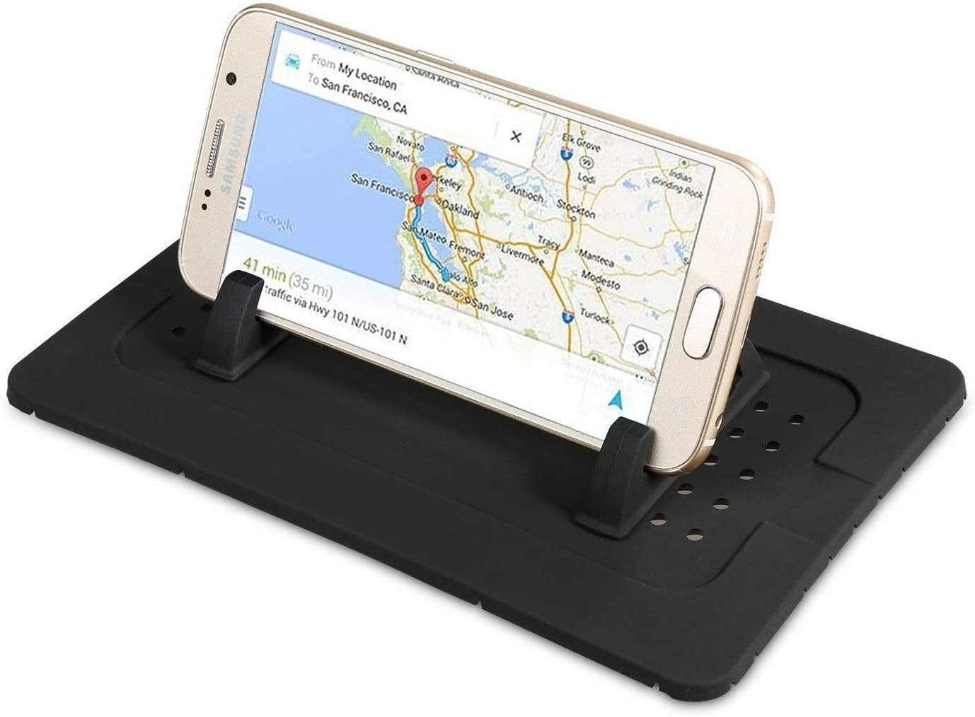 Dashboard Car Phone Mount Holder Dash Mat Non-Slip Silicone Pad Cell Phone Sat Nav Holder Car Cradle Mount All Vehicles Phones GPS