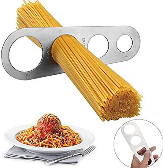 LVEDU 1PCS Stainless Steel Spaghetti Measure Tool 4 Holes Pasta Measuring Portion Control Gadgets Kitchen Accessories