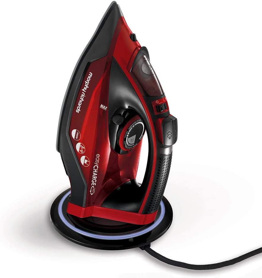 303250 Cordless Steam Iron Easycharge 360 Cord-Free, 2400 W, Red/Black