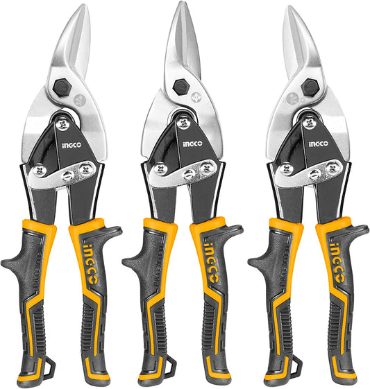 Tin Snips Aviation Snip Set Left Right Straight Cut Snips for Sheet Metal Cutting Pliers Nippers Snip HTSNK0110