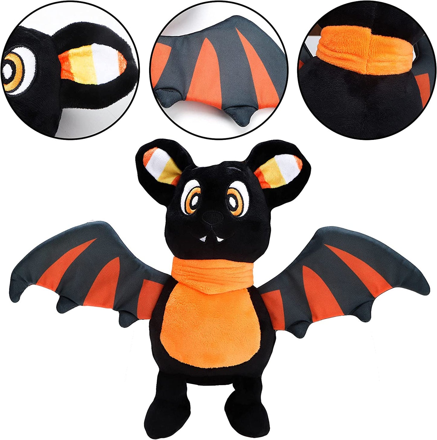 Halloween Stuffed Plush Toys Set, 3 Pack Halloween Stuffed Plush Dolls(Ghost, Pumpkin & Bat), Best Gift Suitable for Party Favors, Exchange, Carnival Game Prizes