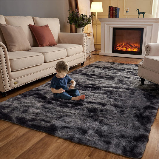 Rugs Living Room Large - Modern Fluffy and Shaggy Rugs for Living Room, Dining Room, Kids Room, Bedroom and Size