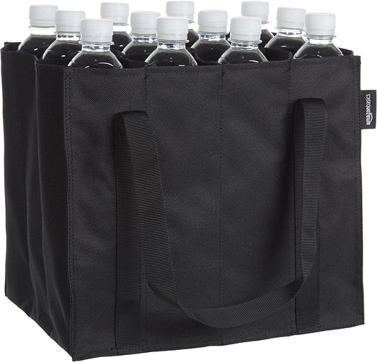 Bottle Bag - 12 Compartments - Black