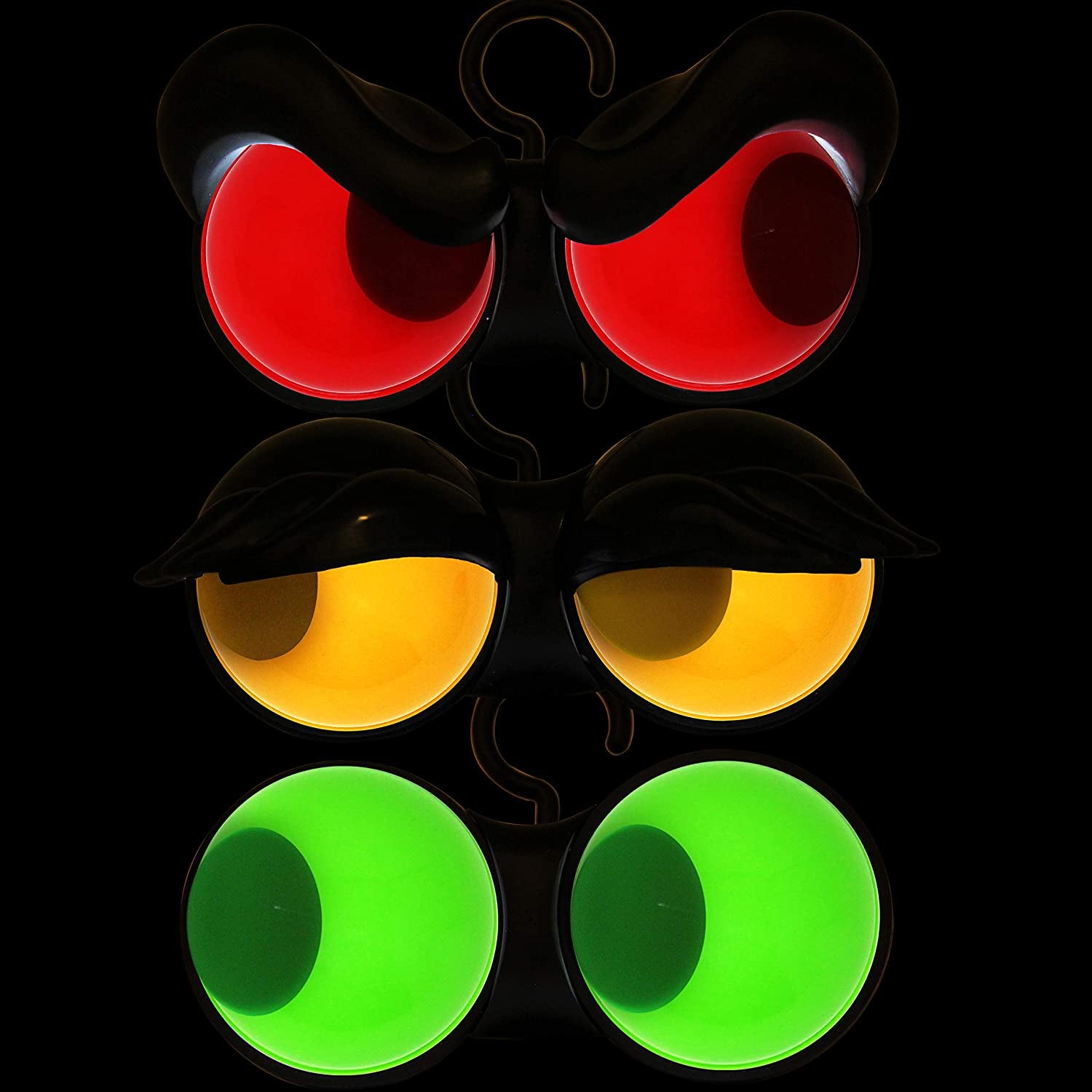 3 Pack Halloween Flashing Peeping Eyes Lights with Timer Function, Light up Battery Operated Halloween Light Decorations, for Indoor Outdoor Room Yard Garden Party Carnival Supplies