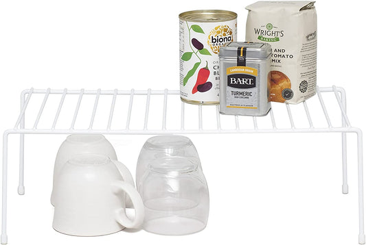 Simplywire - Kitchen Cupboard Organiser - Storage Shelf – White