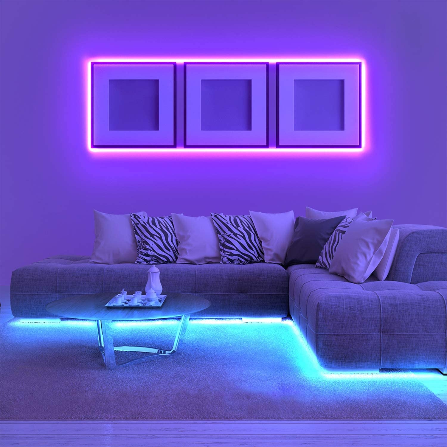 LED Strip Light 20M,Smart Bluetooth LED Lights Strip Music Sync,Rgb Colour Changing LED Strip Light with Remote,App Control,Led Light Strip for Bedroom,Home,Living Room,Kitchen,Diy Decoration